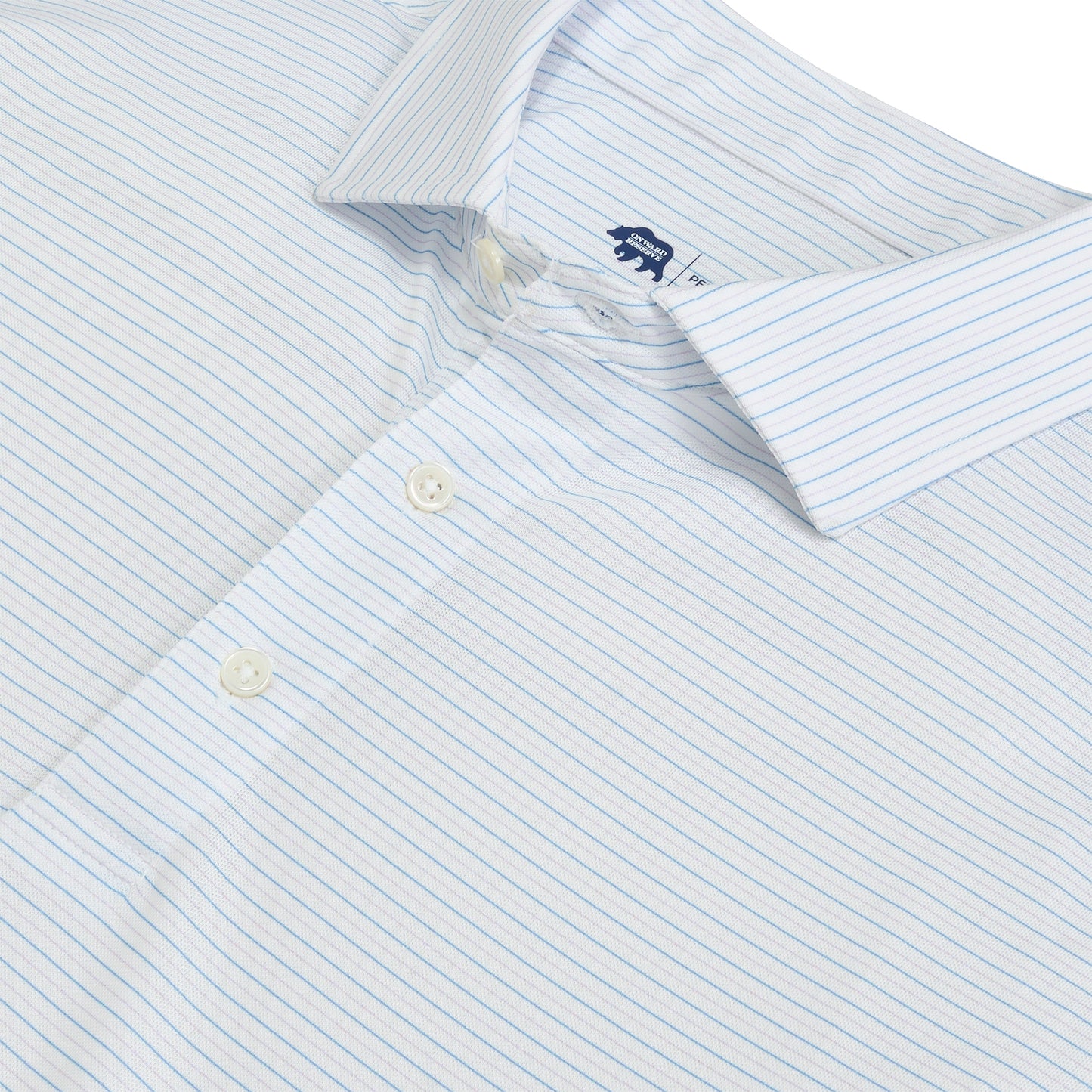 Tour Stripe Performance Pique Polo - Heron