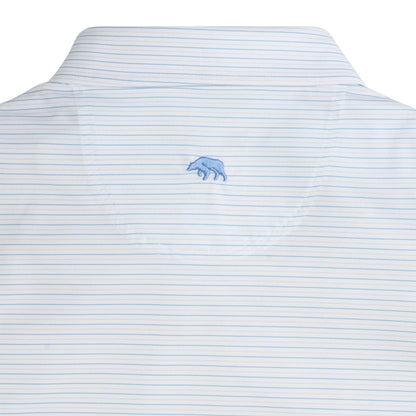 Tour Stripe Performance Pique Polo - Heron