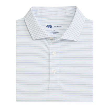 Tour Stripe Performance Pique Polo - Heron