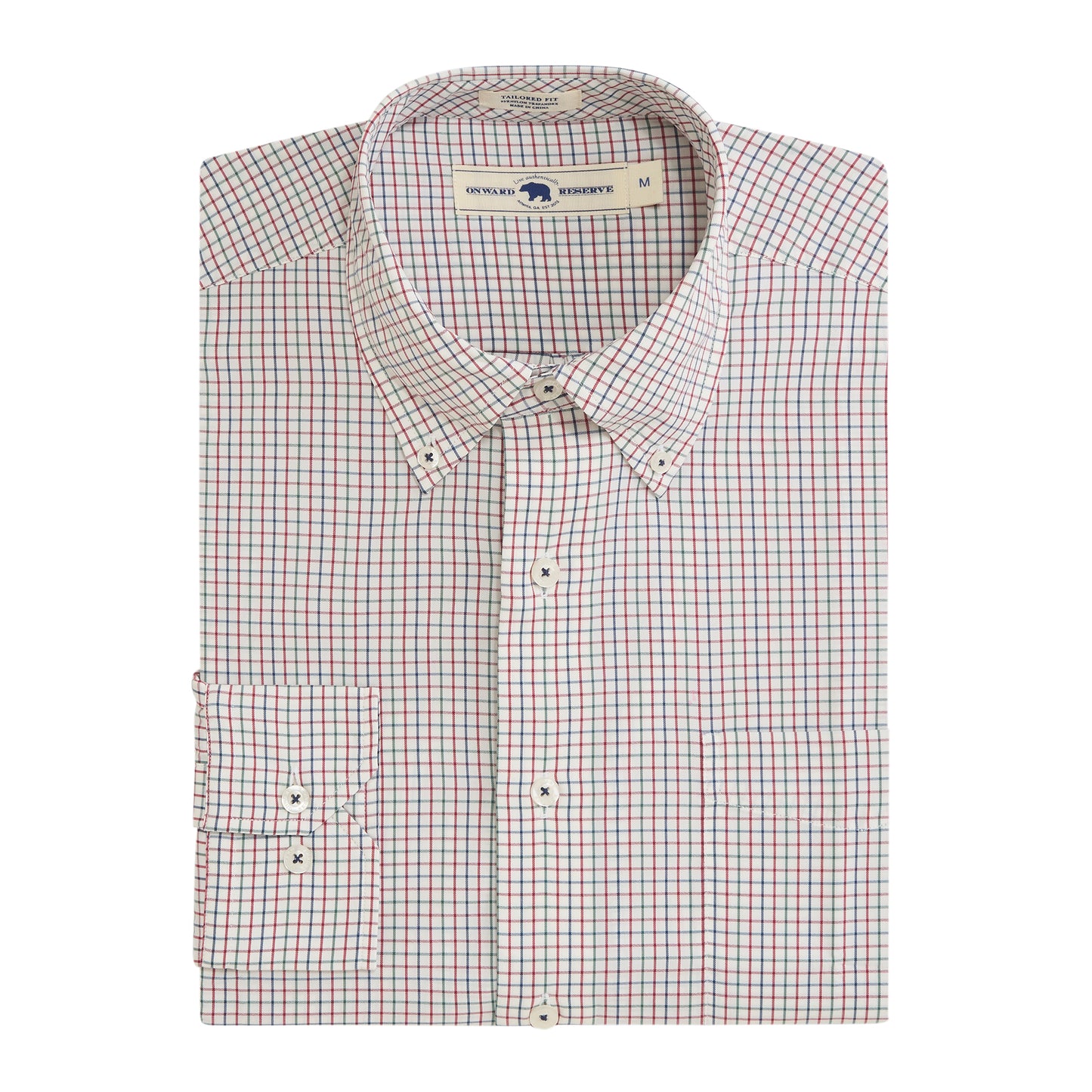 King Tailored Fit Performance Shirt - Brick Red