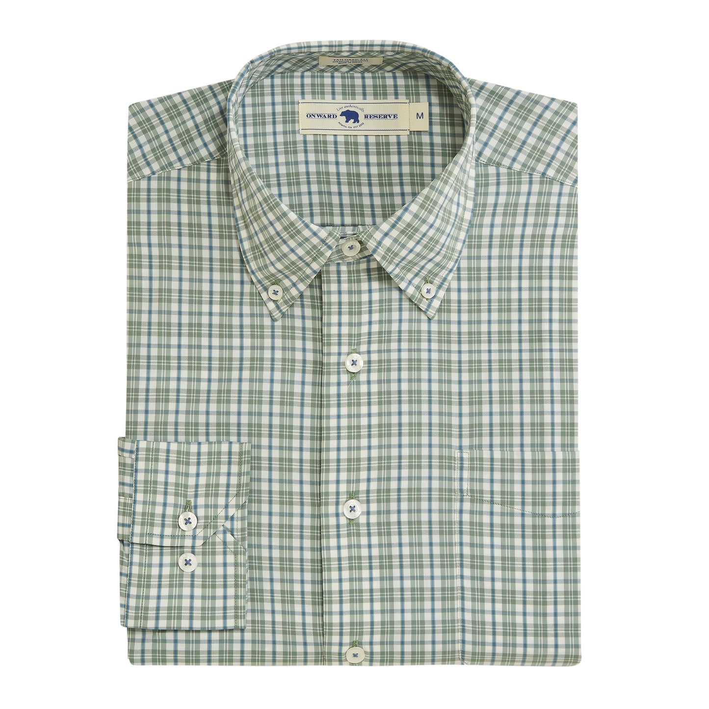 Market Tailored Fit Performance Shirt - Sea Spray