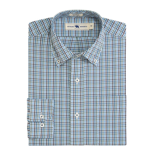 Dunlin Classic Fit Performance Shirt - Chocolate
