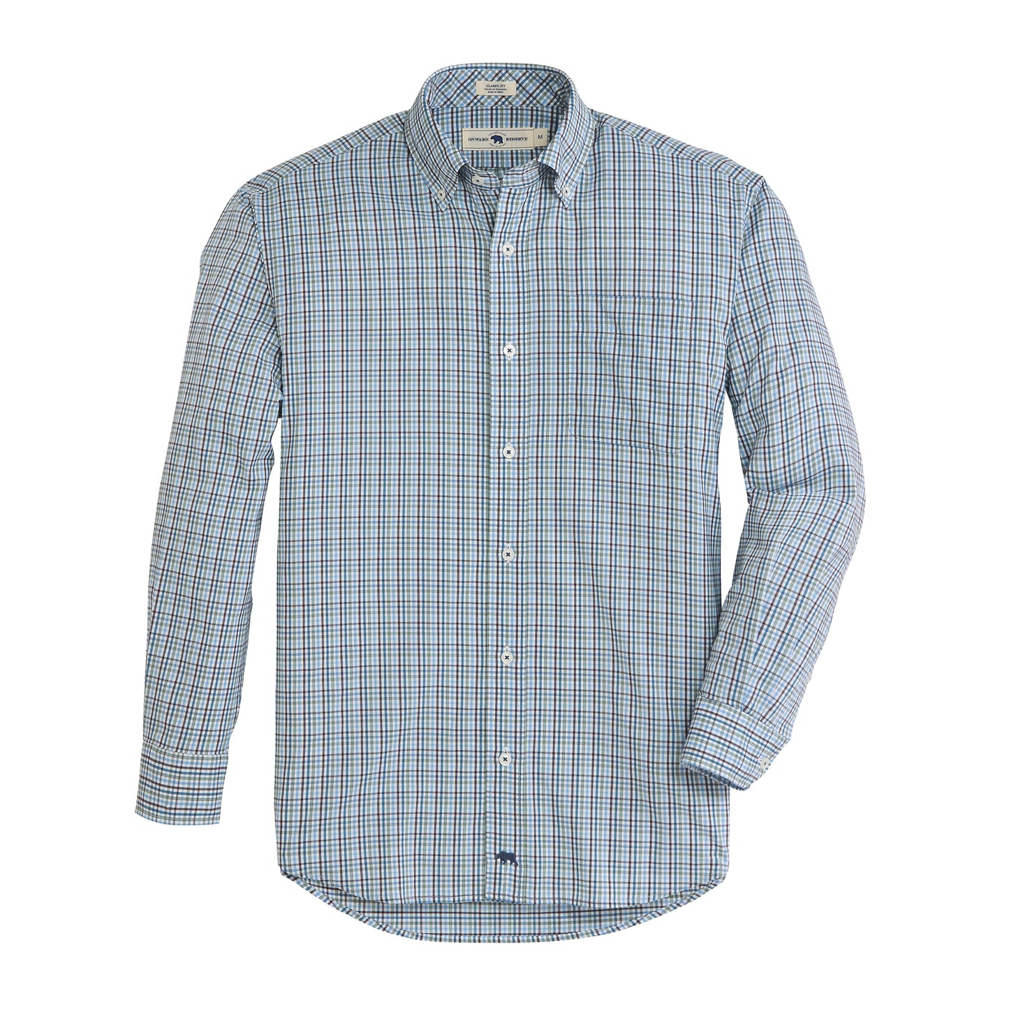 Dunlin Classic Fit Performance Shirt - Chocolate