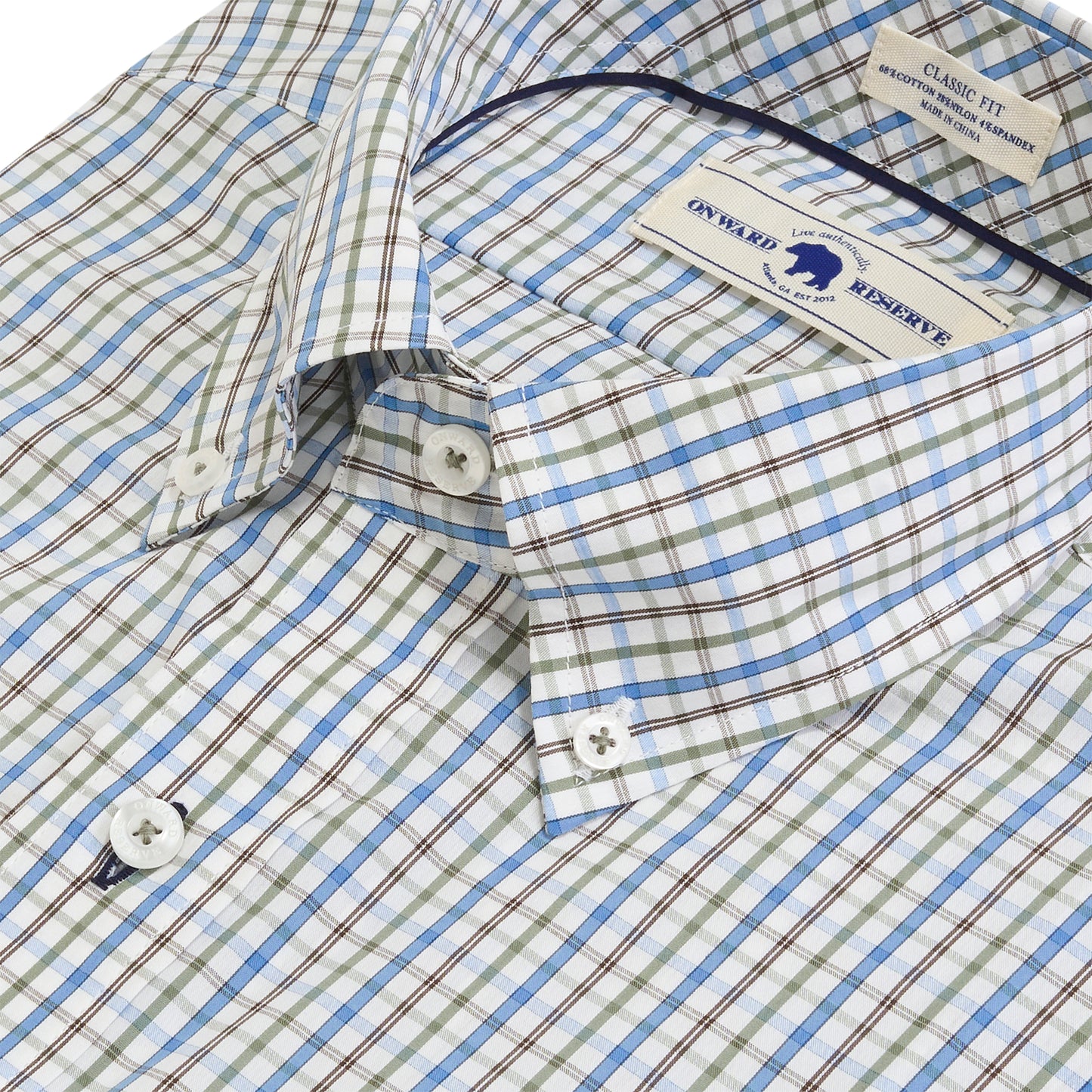 Rutledge Classic Fit Quad Shirt - Chocolate