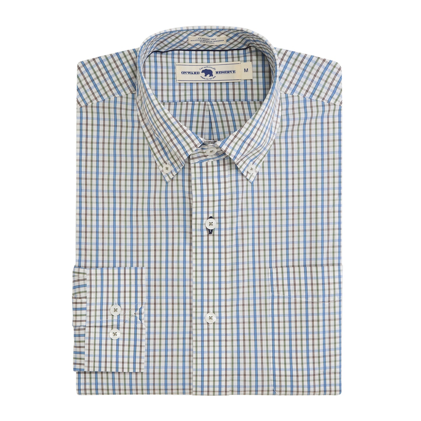 Rutledge Classic Fit Quad Shirt - Chocolate