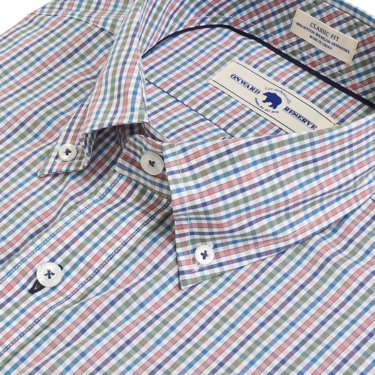 Huger Classic Fit Quad Shirt - Sea Spray
