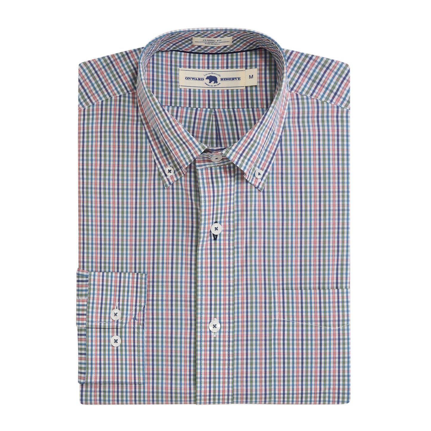 Huger Classic Fit Quad Shirt - Sea Spray