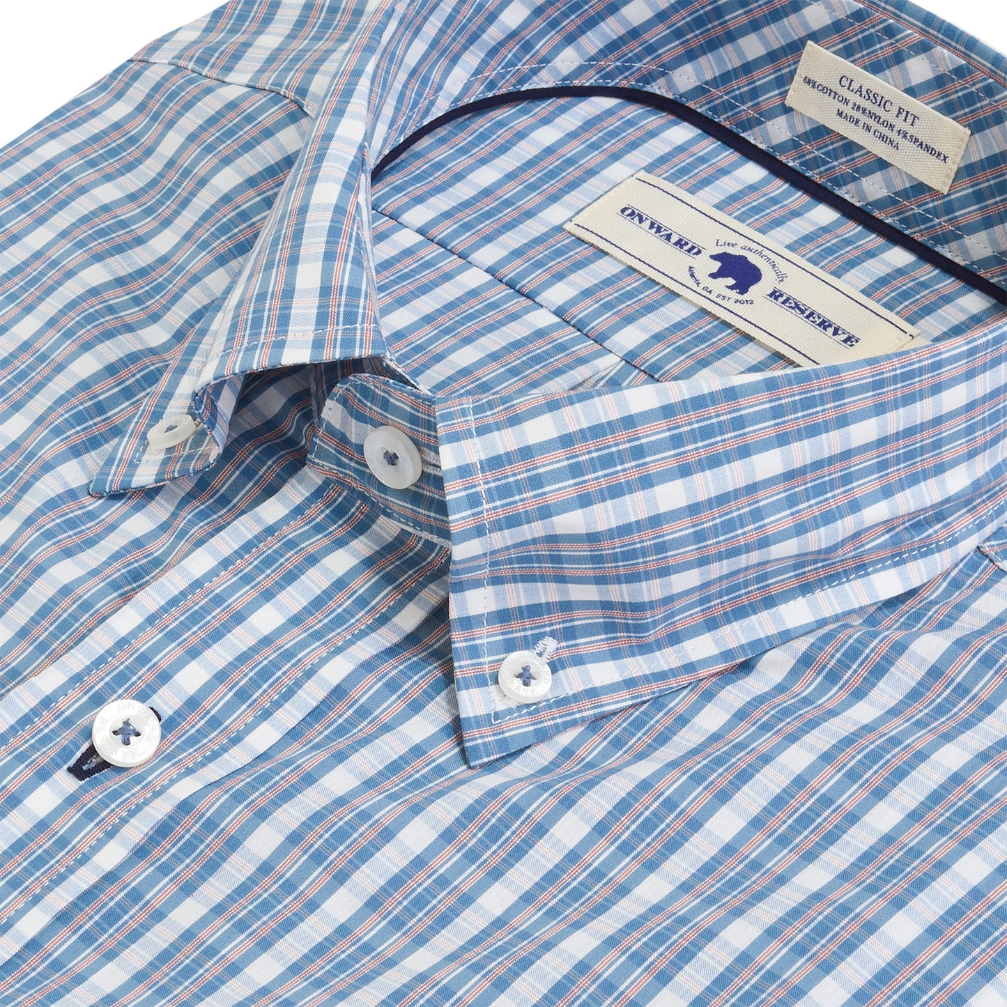 Chalmers Classic Fit Quad Shirt - Captains Blue