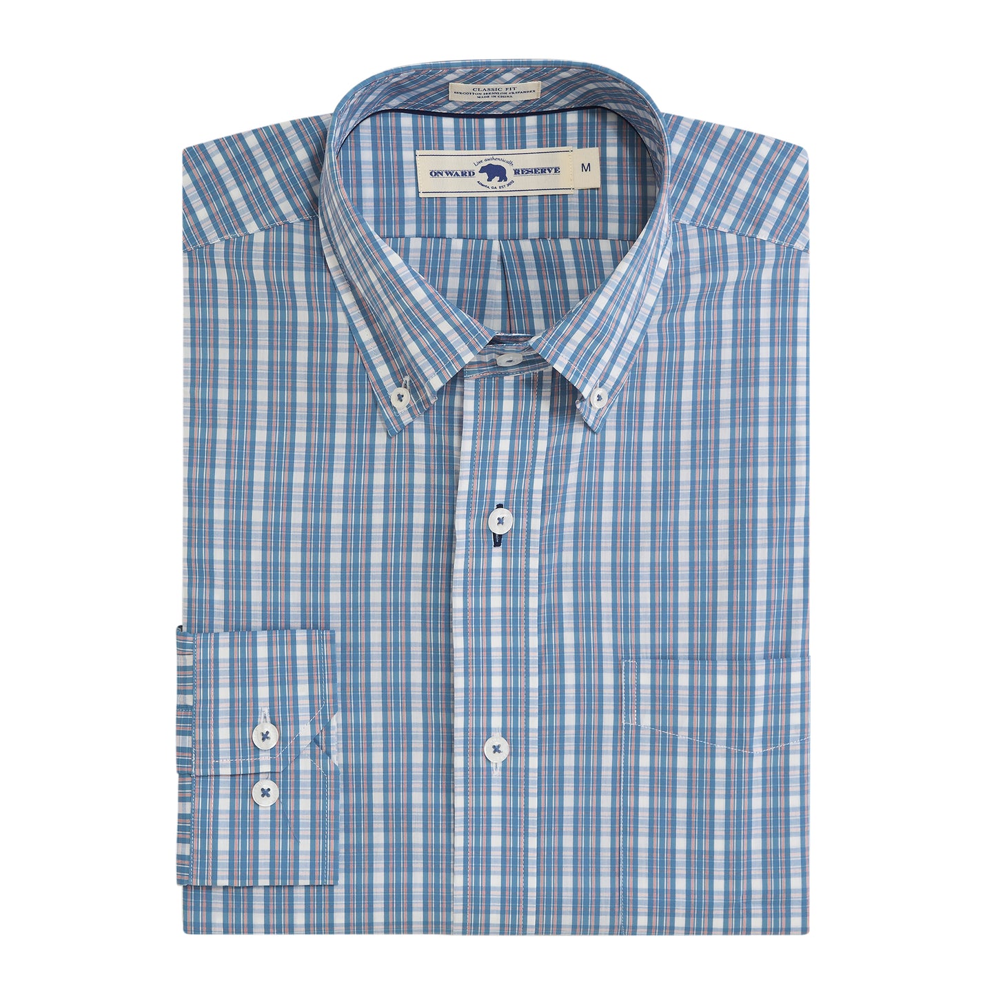 Chalmers Classic Fit Quad Shirt - Captains Blue