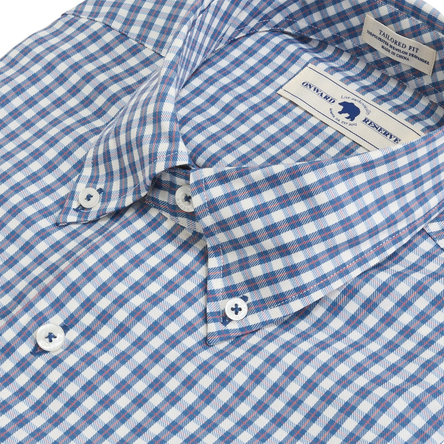 Gibbes Tailored Fit Brushed Performance Twill - Captains Blue