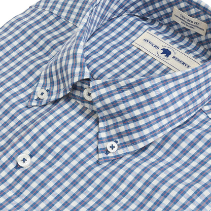 Gibbes Tailored Fit Brushed Performance Twill - Captains Blue