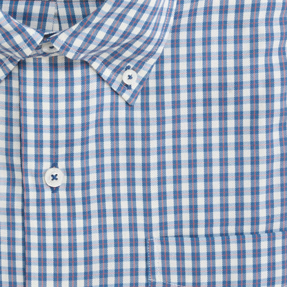 Gibbes Tailored Fit Brushed Performance Twill - Captains Blue