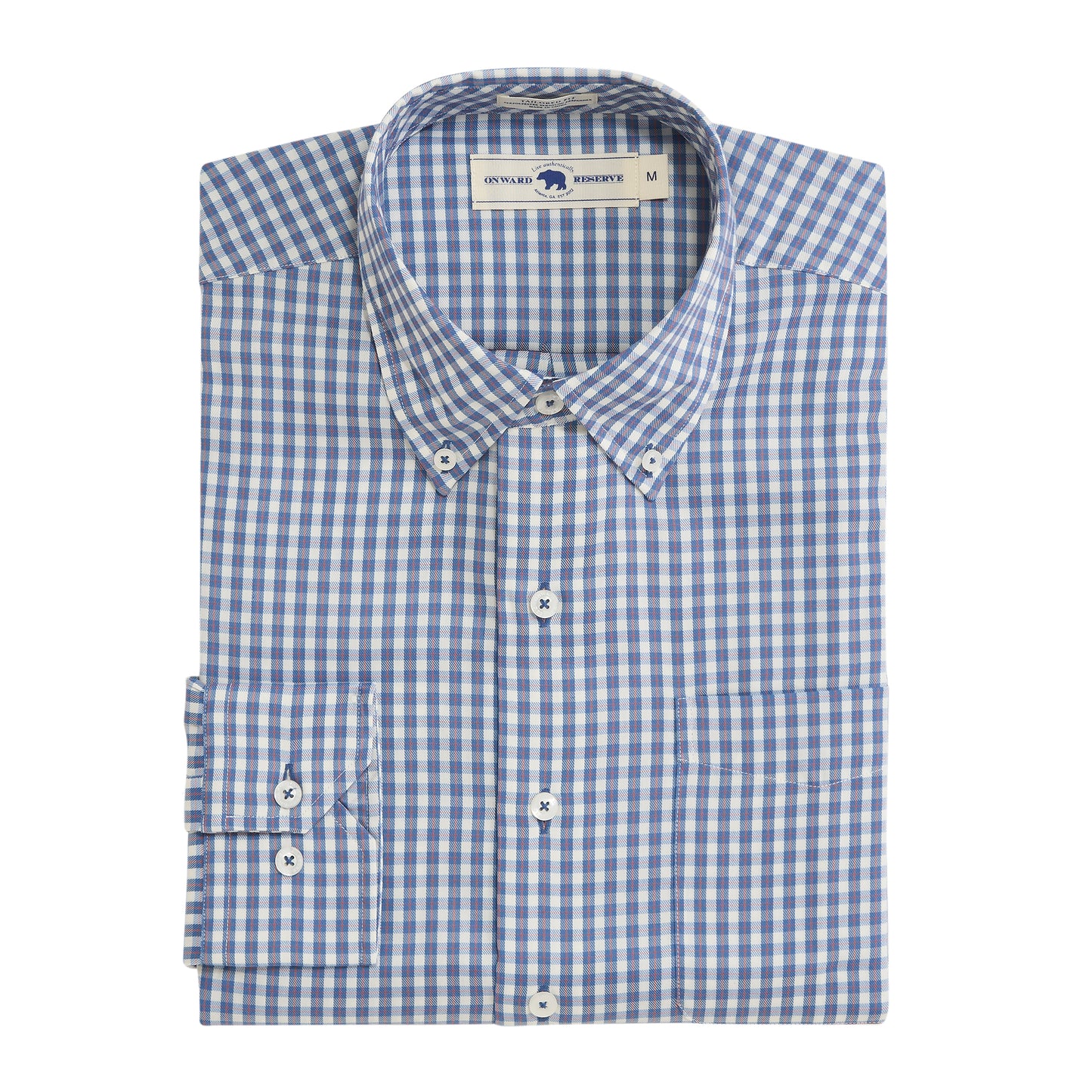 Gibbes Tailored Fit Brushed Performance Twill - Captains Blue