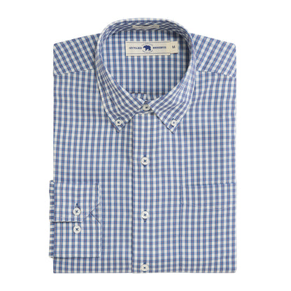 Gibbes Tailored Fit Brushed Performance Twill - Captains Blue