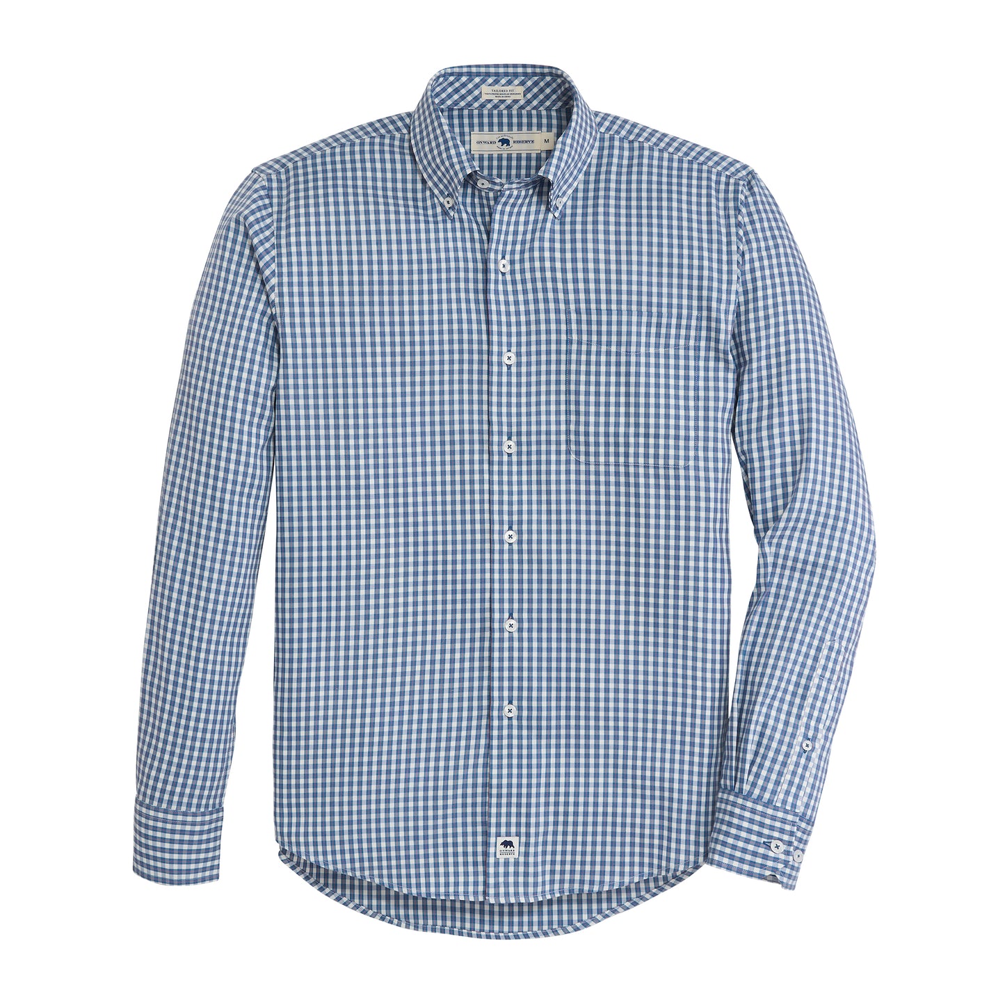 Gibbes Tailored Fit Brushed Performance Twill - Captains Blue