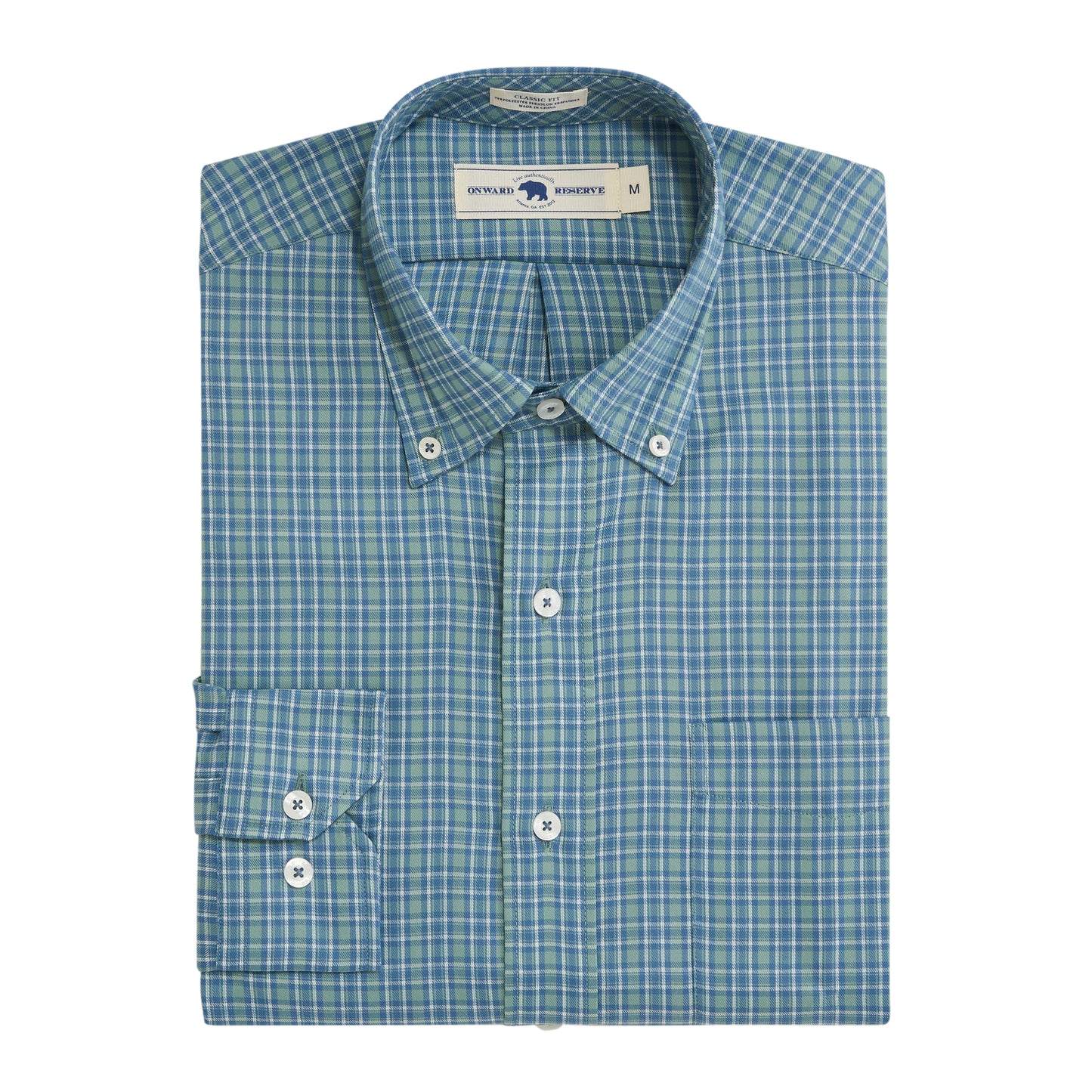 Dock Classic Fit Brushed Performance Twill - Surf