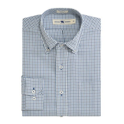 Calhoun Classic Fit Brushed Performance Twill - Ensign Blue