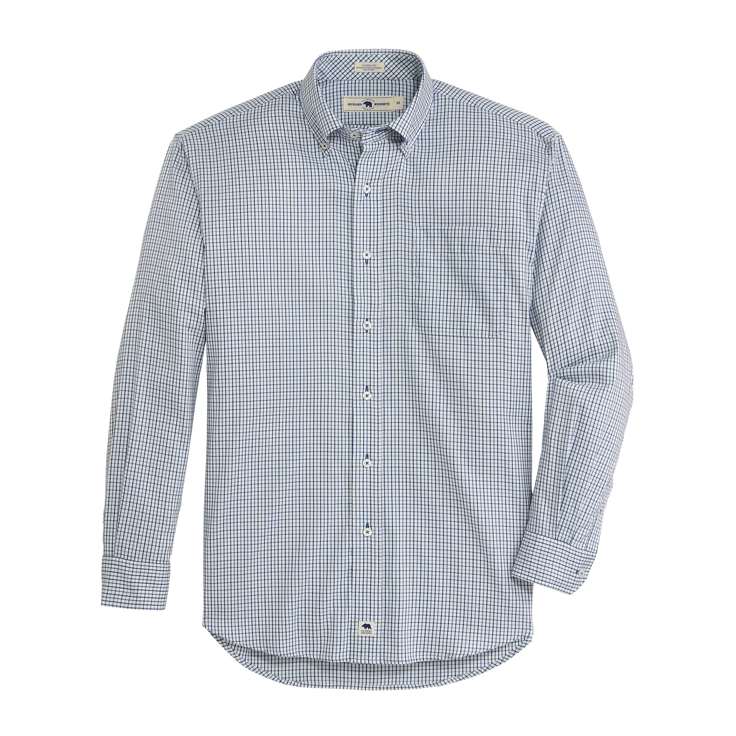 Calhoun Classic Fit Brushed Performance Twill - Ensign Blue