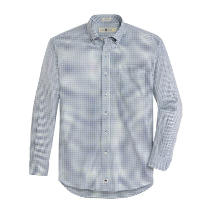 Calhoun Classic Fit Brushed Performance Twill - Ensign Blue
