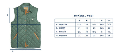Braswell Vest - Dark Forest