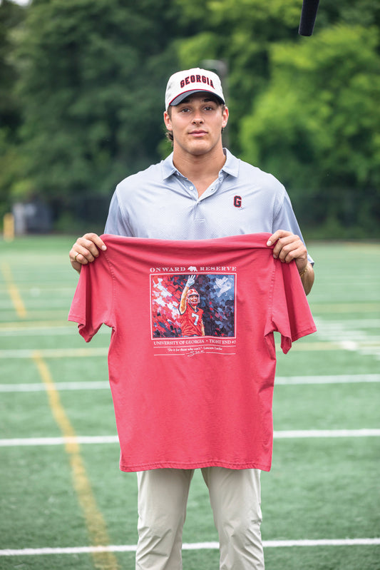 UGA Lawson Luckie Tee - Washed Red
