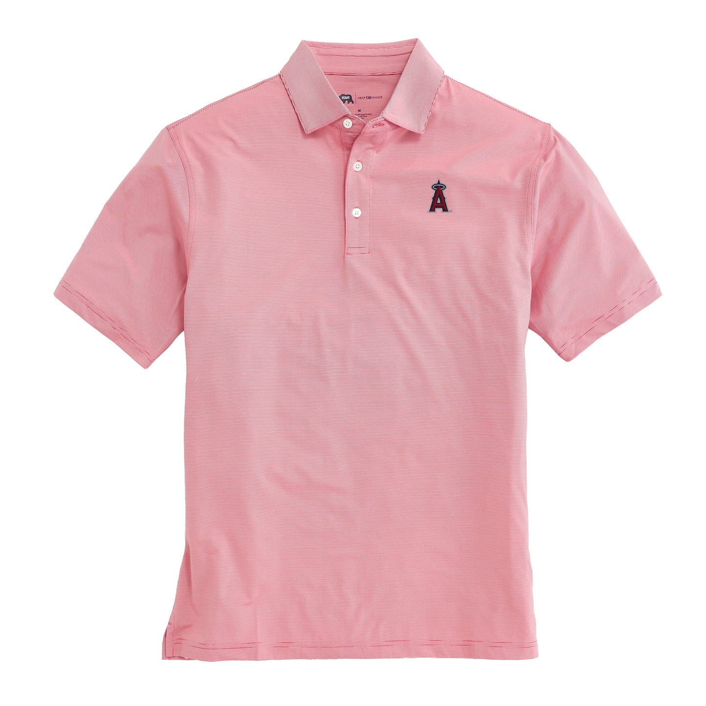 Los Angeles Angels Hairline Stripe Performance Polo