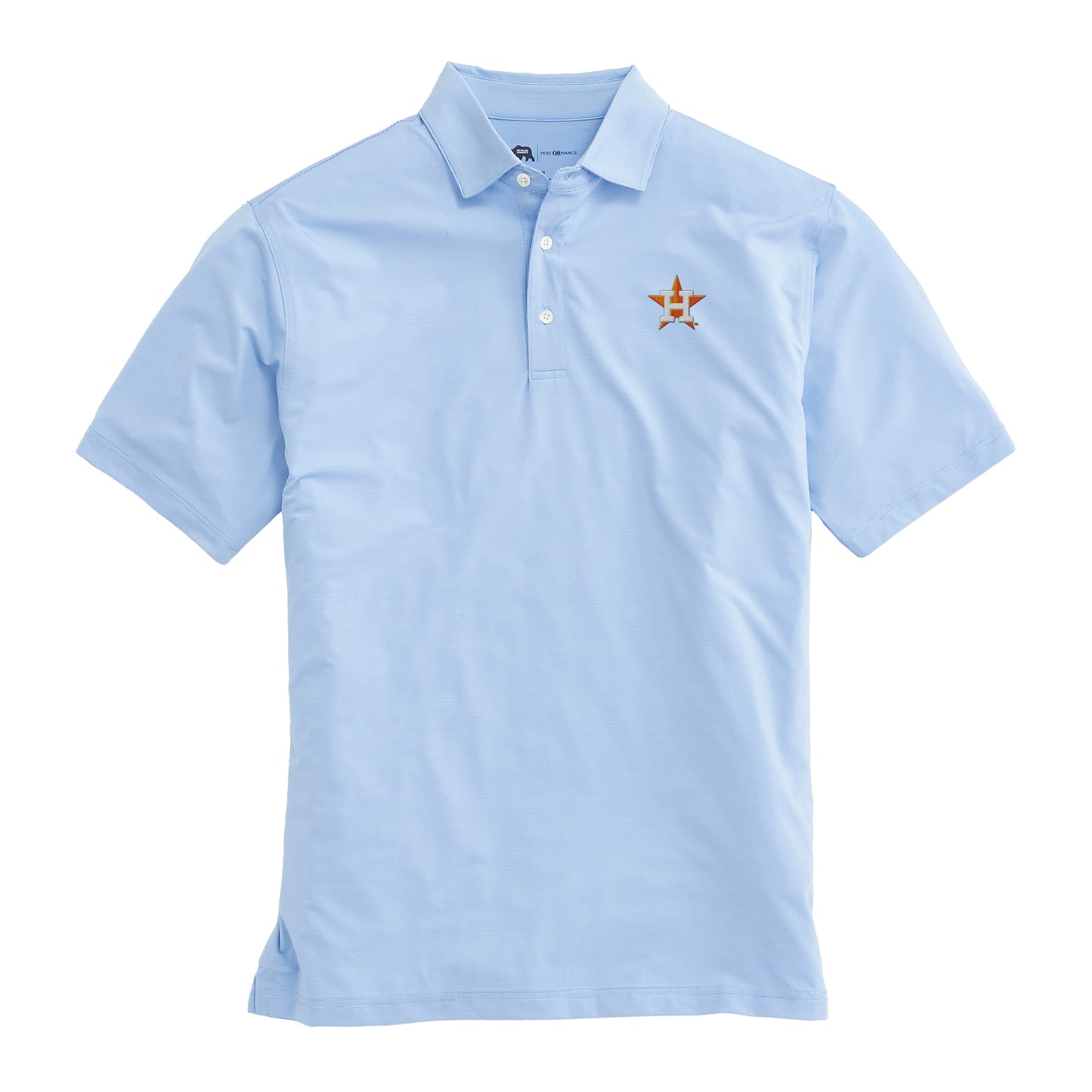 Houston Astros Hairline Stripe Performance Polo - Sky