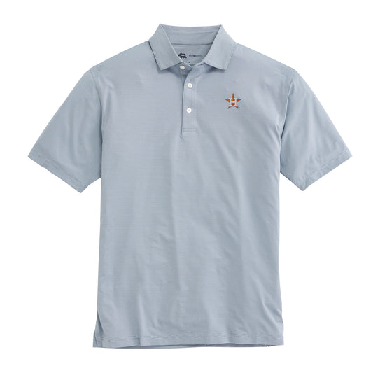 Houston Astros Hairline Stripe Performance Polo - Navy