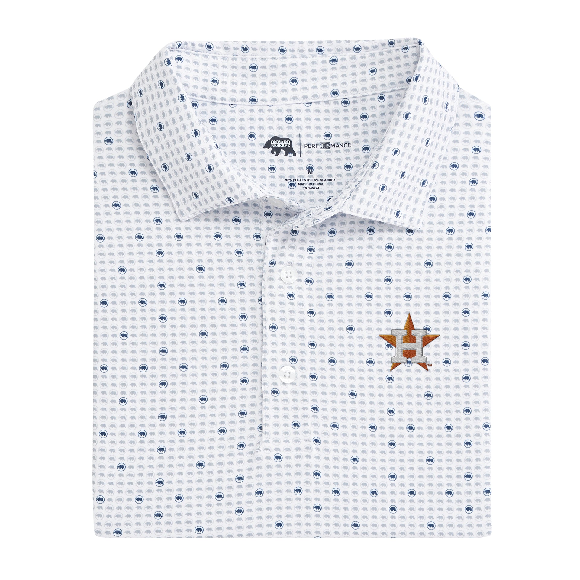 Houston Astros Solid Performance Polo – Onward Reserve