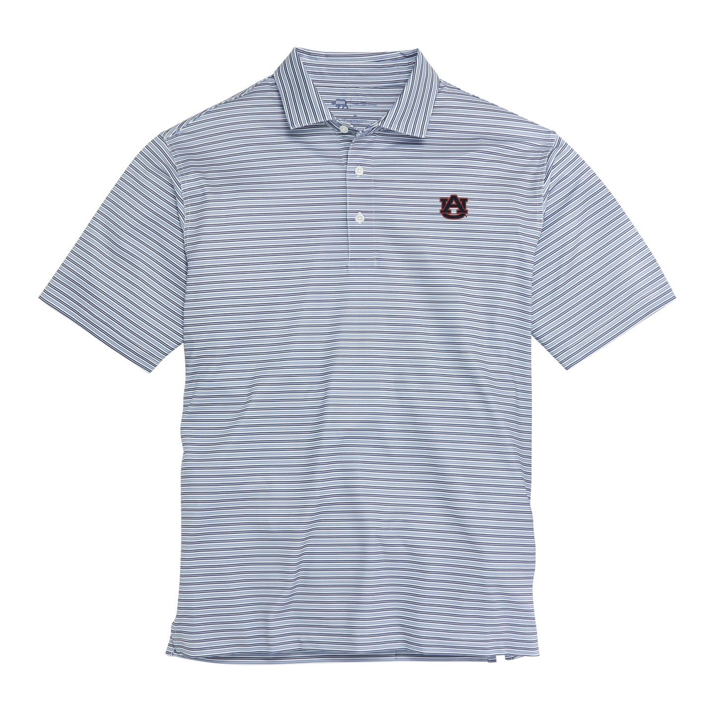 Wedge Stripe Auburn Performance Polo