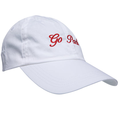 Go Pack Vintage Script Cotton Hat - White