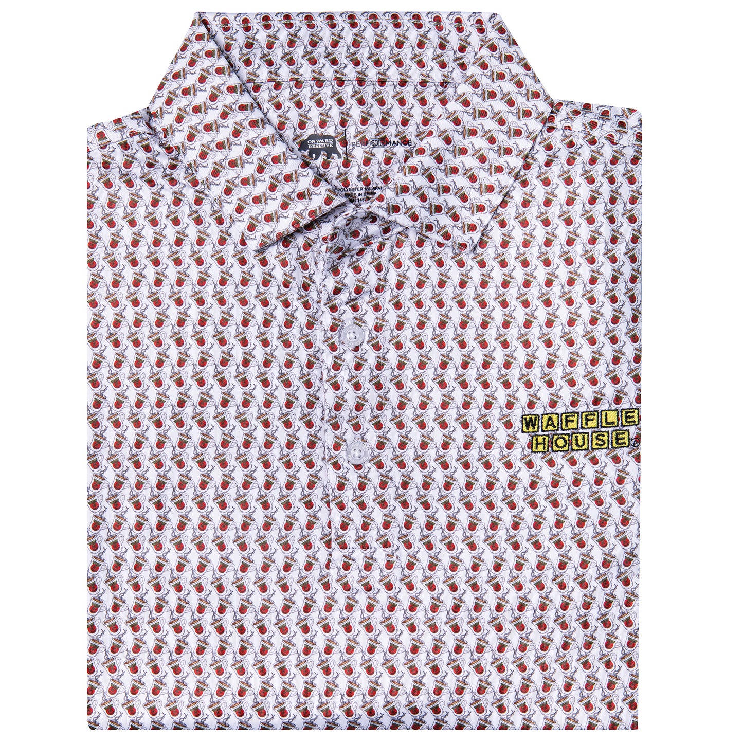 Waffle House Classic Blend Printed Performance Polo