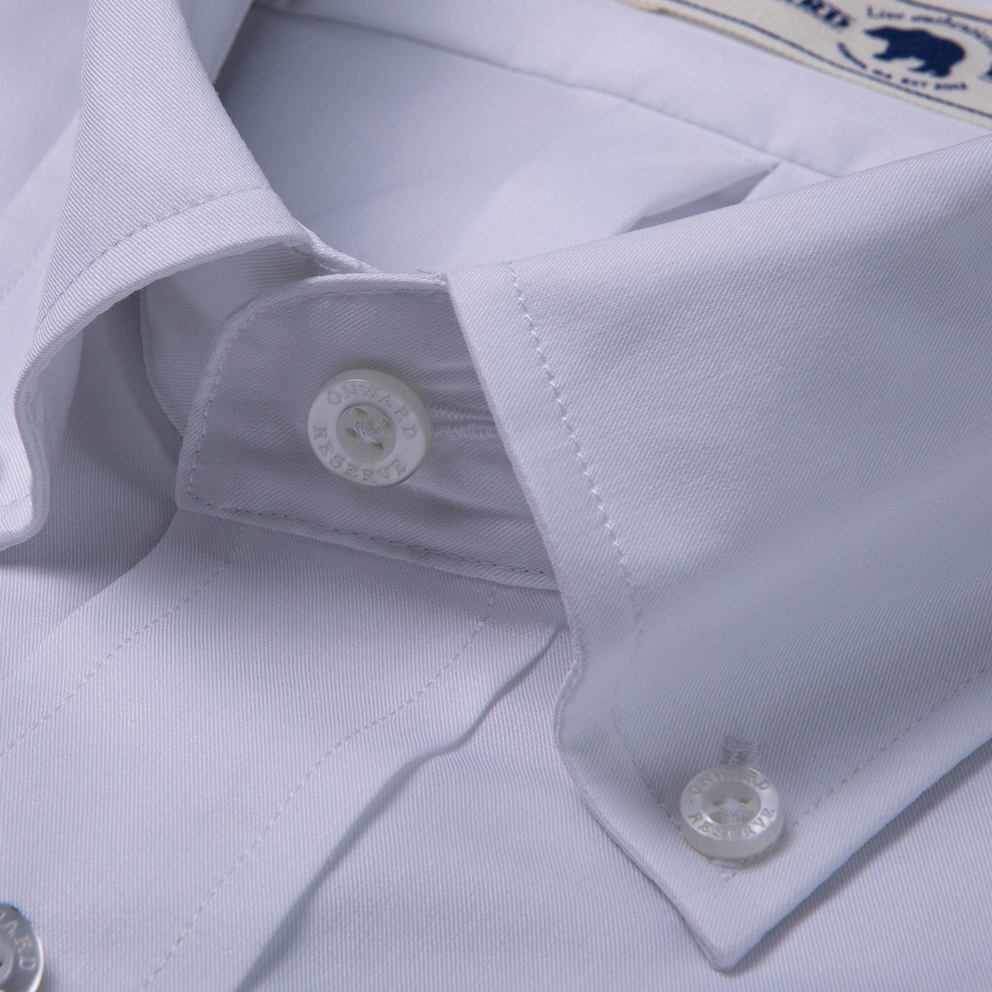 White Classic Fit Quad Woven
