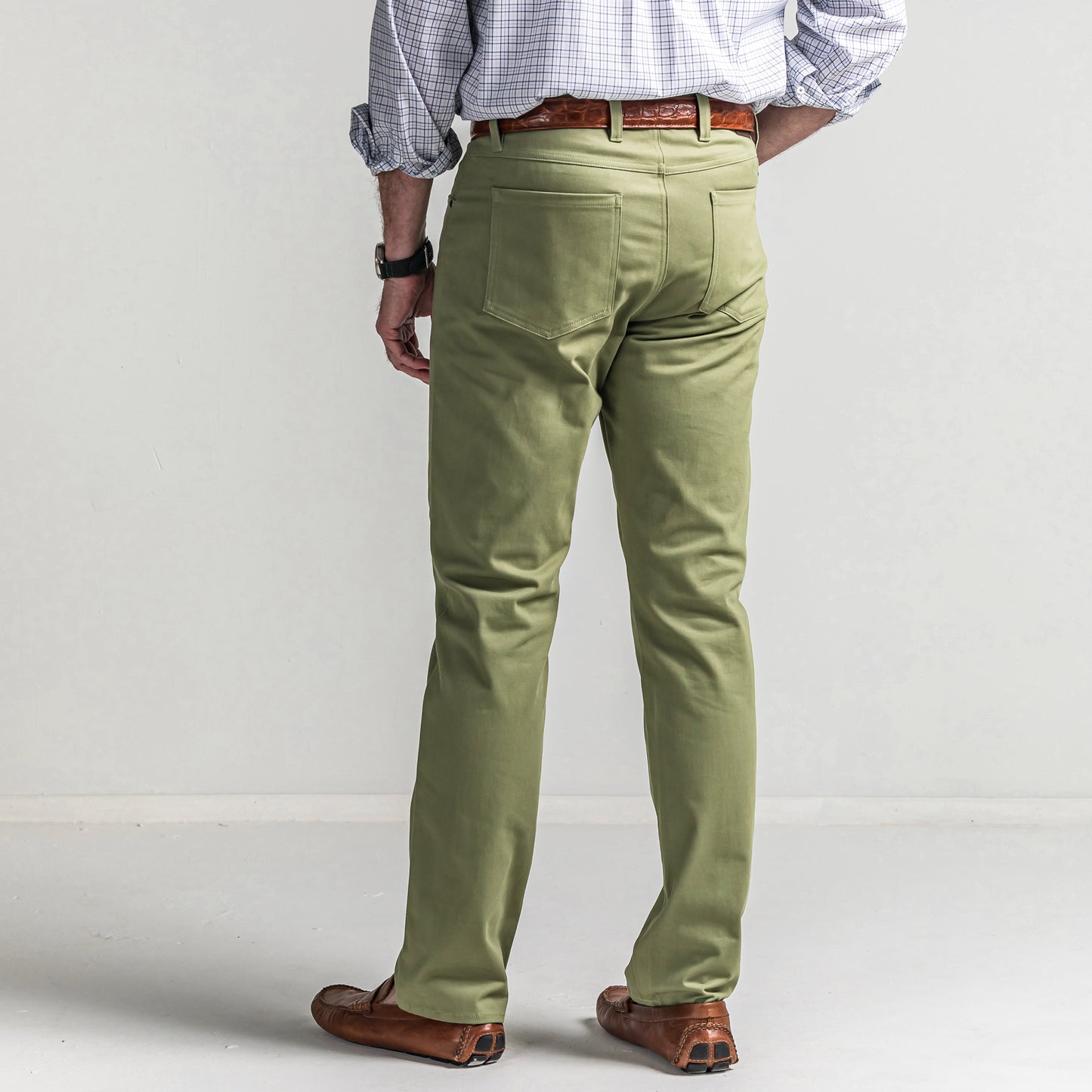 Classic Five Pocket Pant - Oil Green