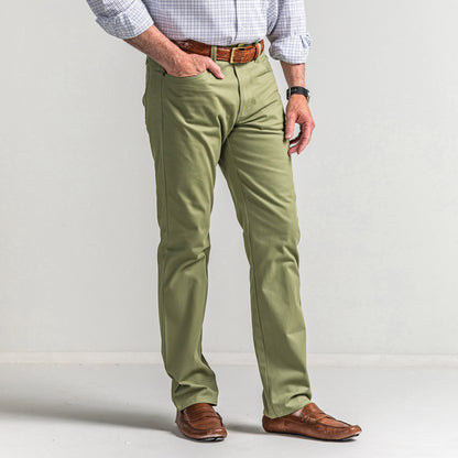 Classic Five Pocket Pant - Oil Green
