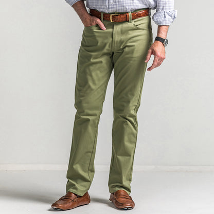 Classic Five Pocket Pant - Oil Green