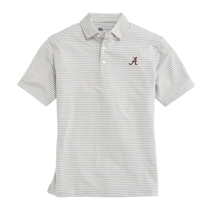 Alabama Mulligan Stripe Performance Polo