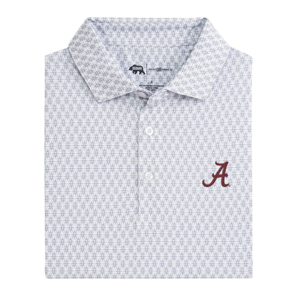 Alabama Tents Printed Performance Polo - White