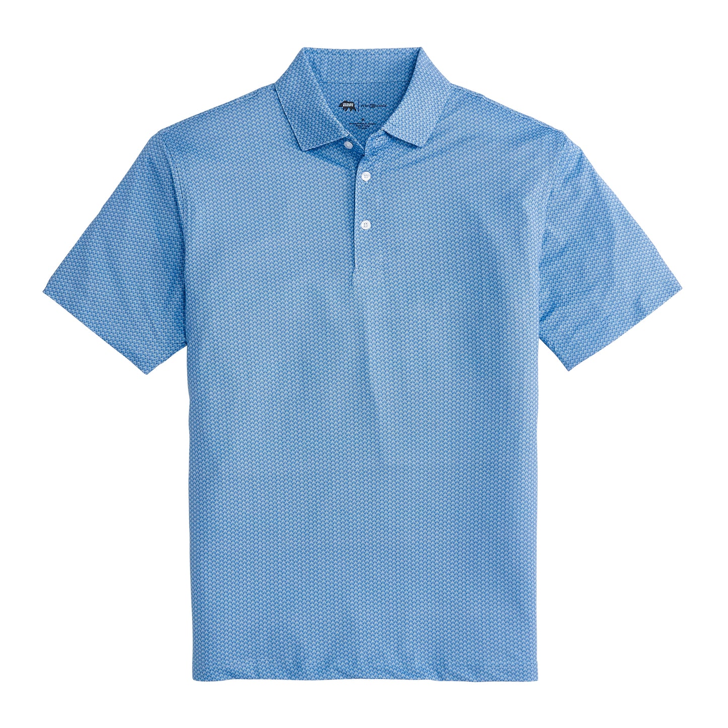 Bonnie Printed Performance Polo - Riviera