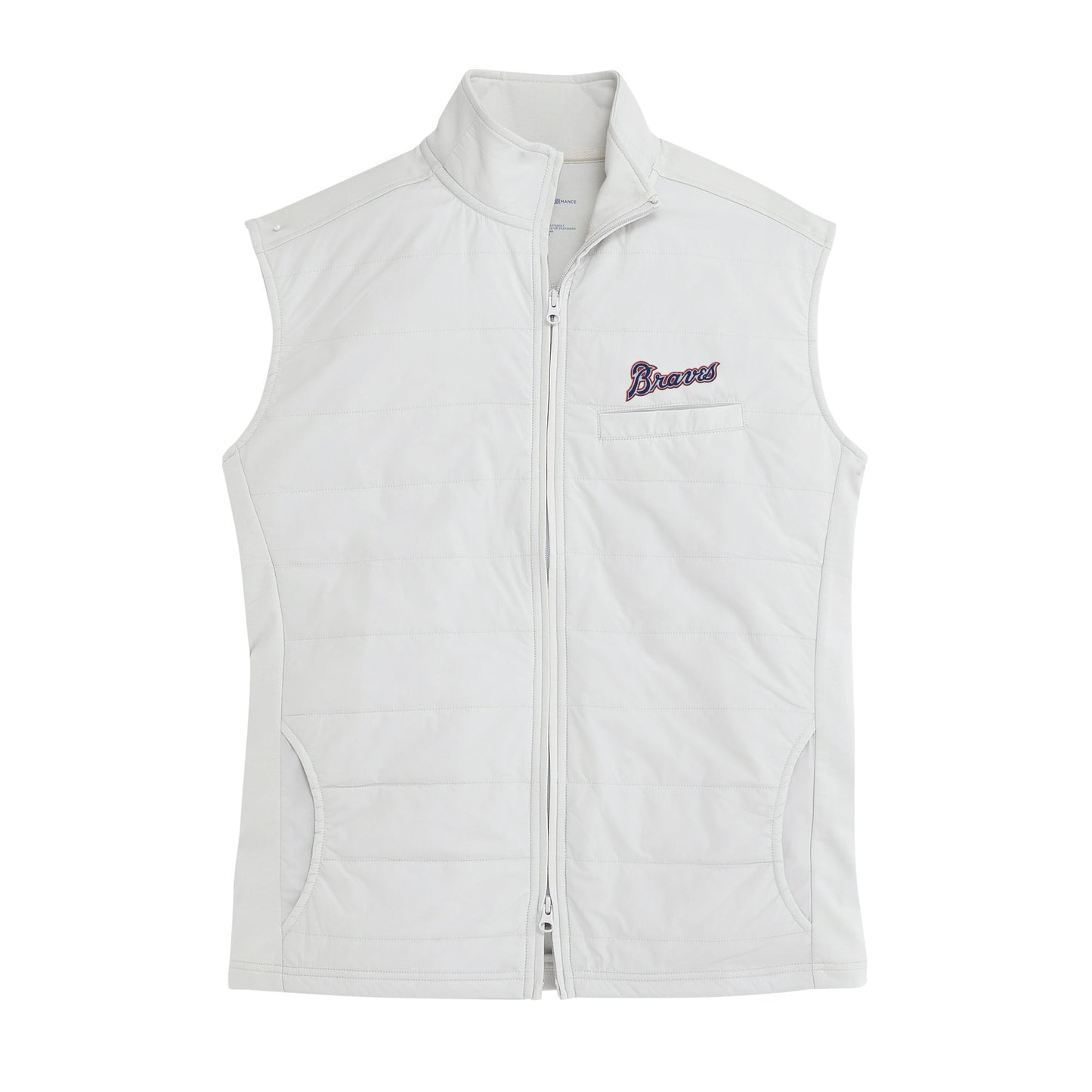 Cooperstown Braves Script Arven Vest - Mushroom