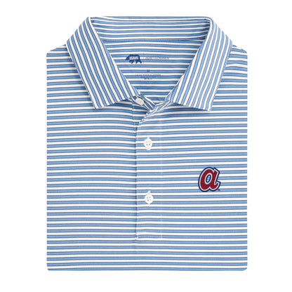 Atlanta Braves Cooperstown Mulligan Stripe Performance Polo