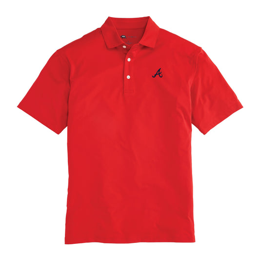Atlanta Braves Solid Performance Polo - Red