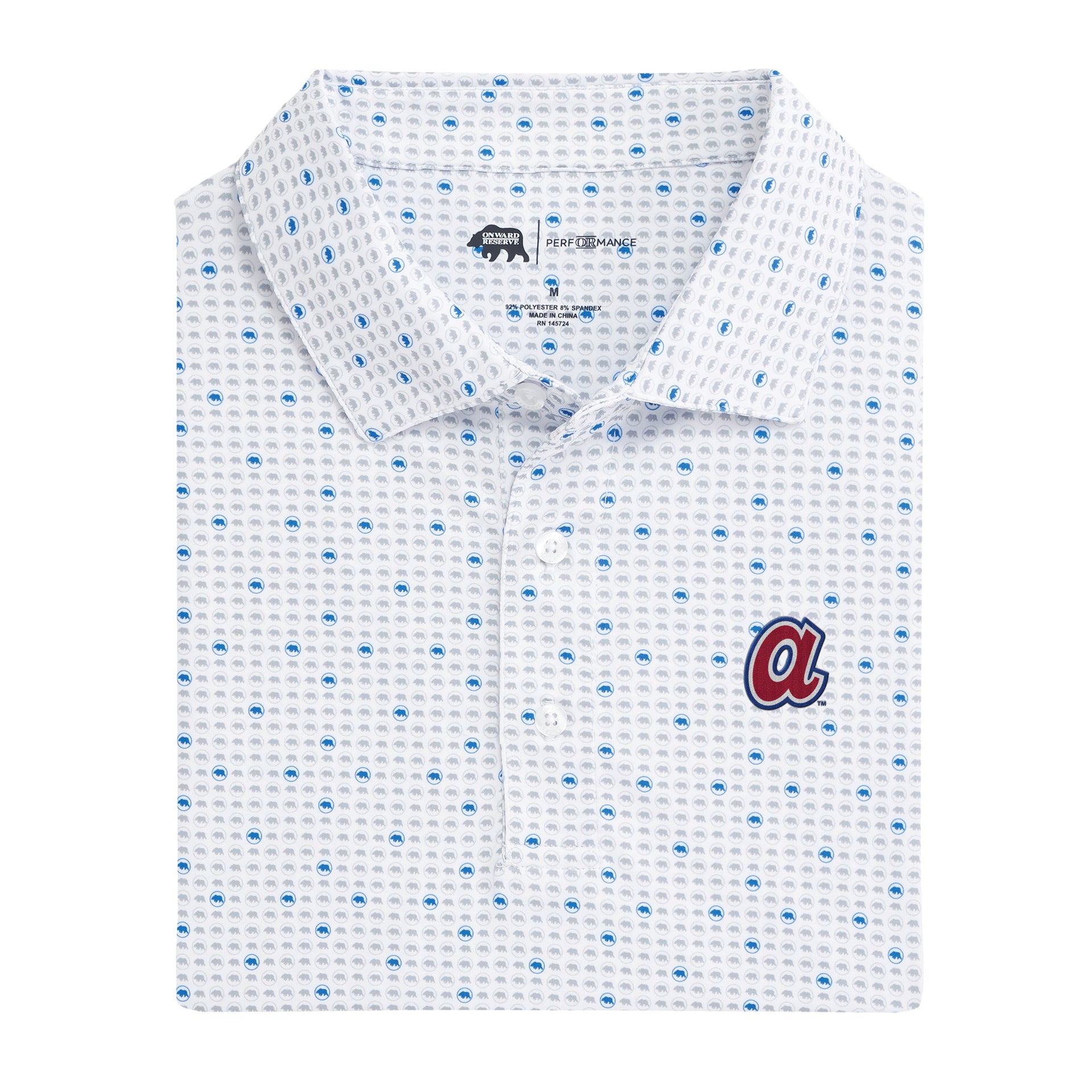 Atlanta Braves Printed Performance Polo