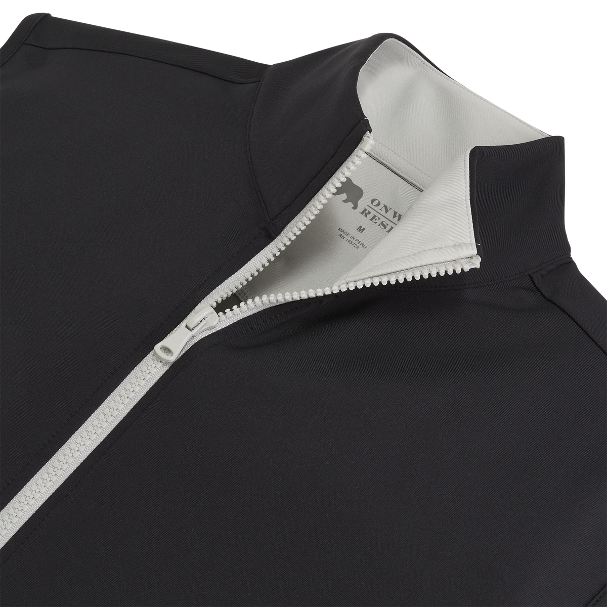 Brendon Full Zip Performance Vest - Black