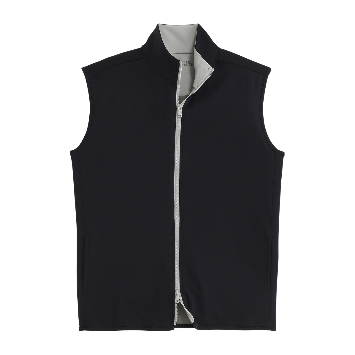 Brendon Full Zip Performance Vest - Black