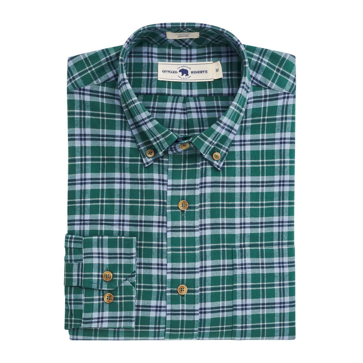 Edinburgh Featherweight Flannel - Bottle Green