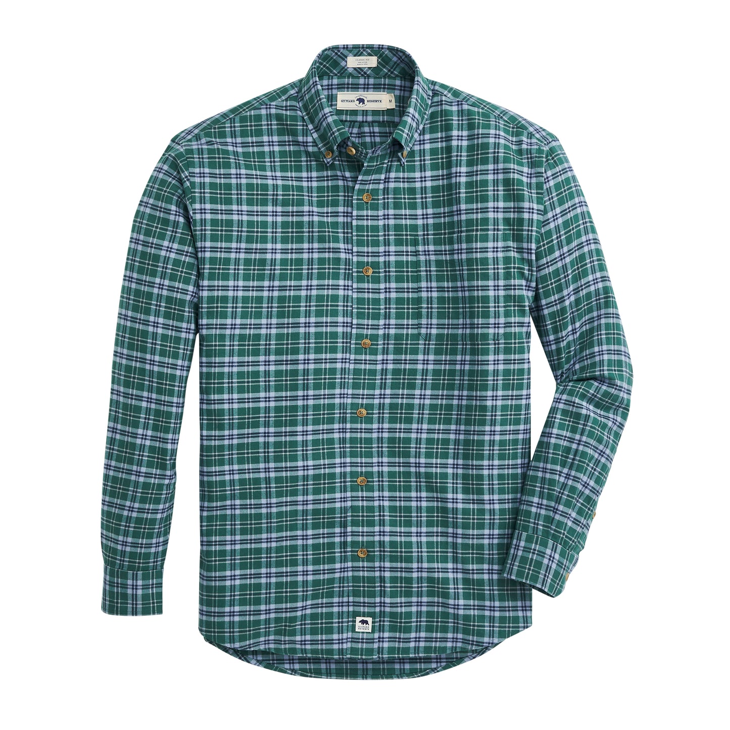 Edinburgh Featherweight Flannel - Bottle Green