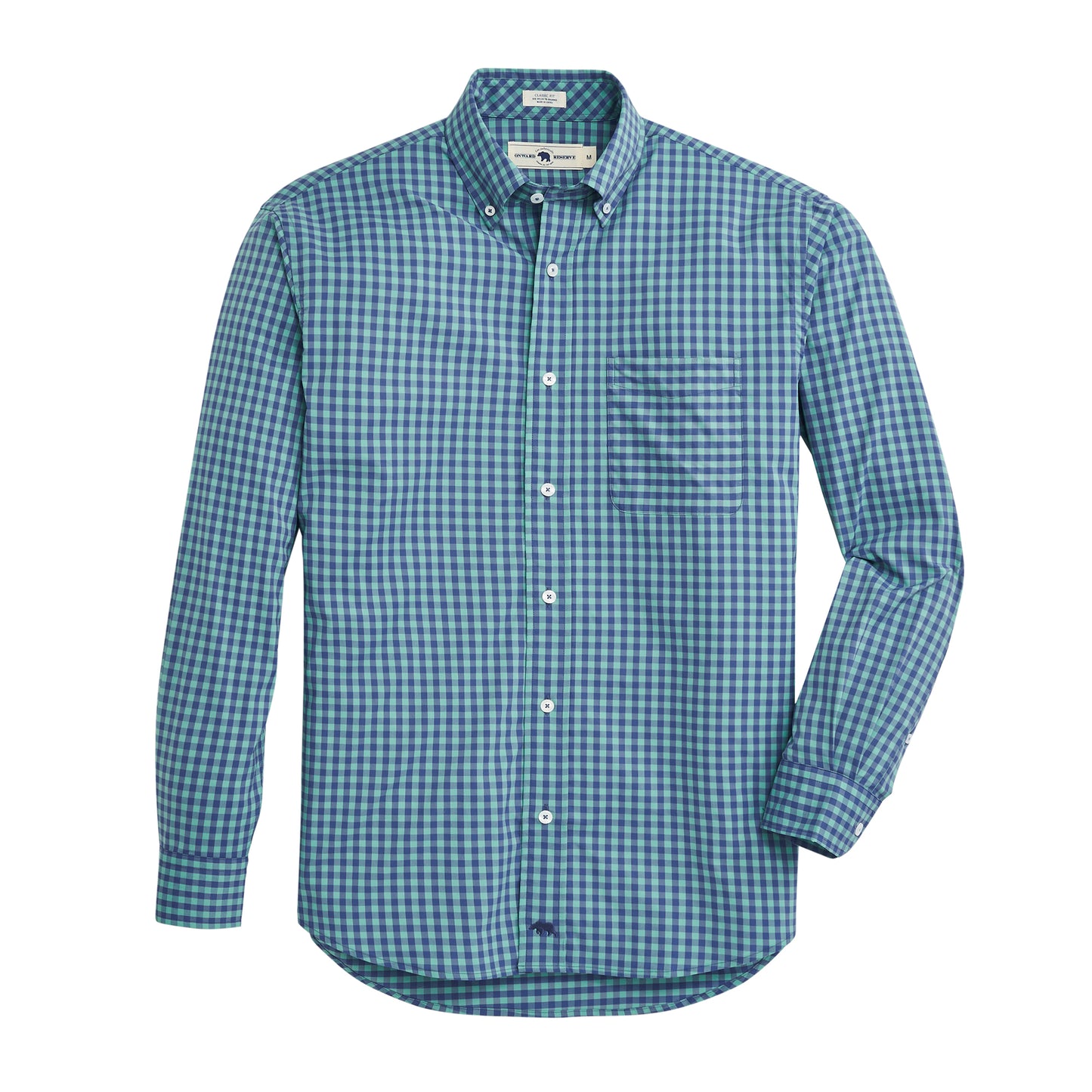 Moriston Classic Fit Performance Button Down - Vintage Green