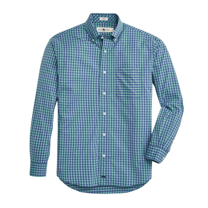 Moriston Classic Fit Performance Button Down - Vintage Green