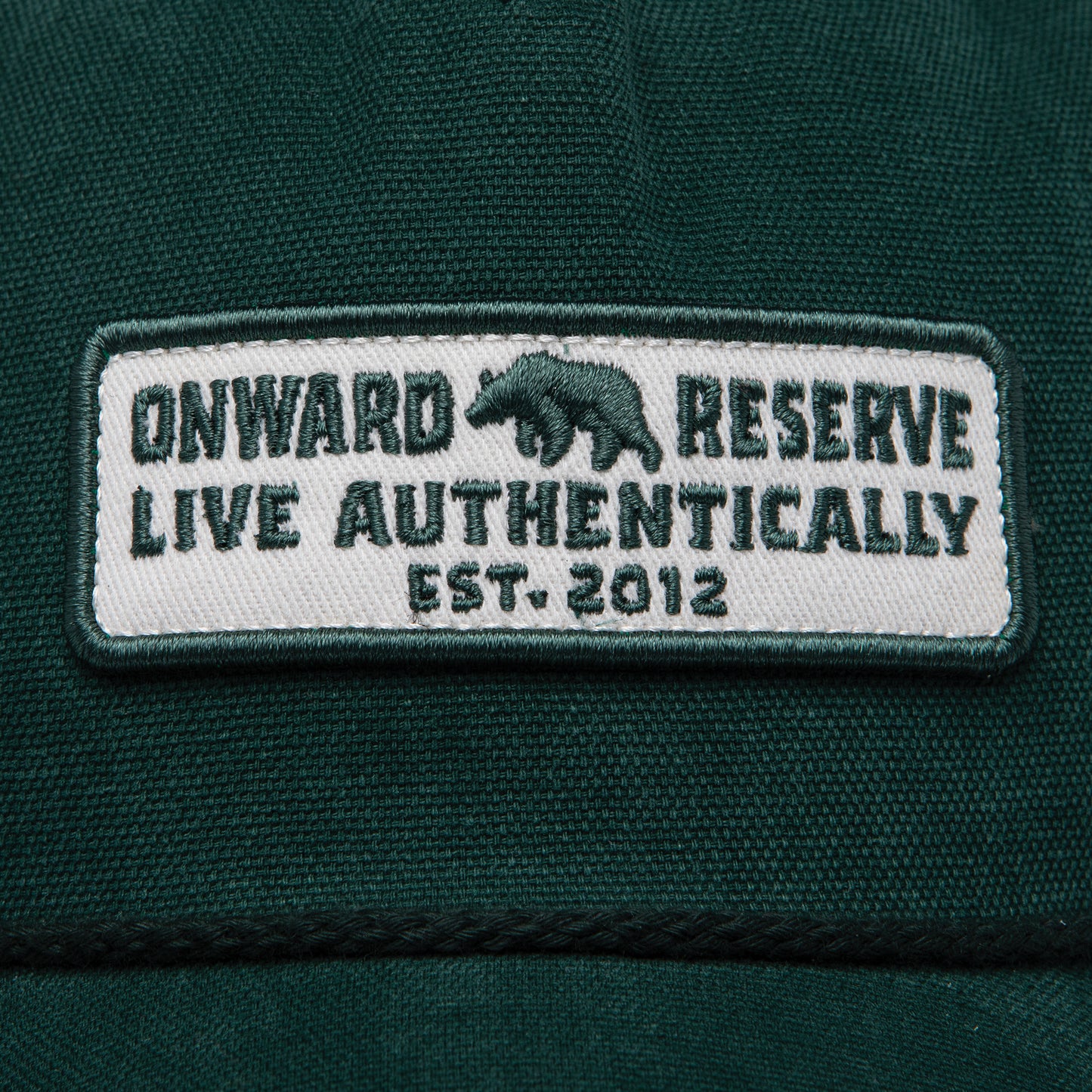 Live Authentically Oxford Rope Hat - Duck Green